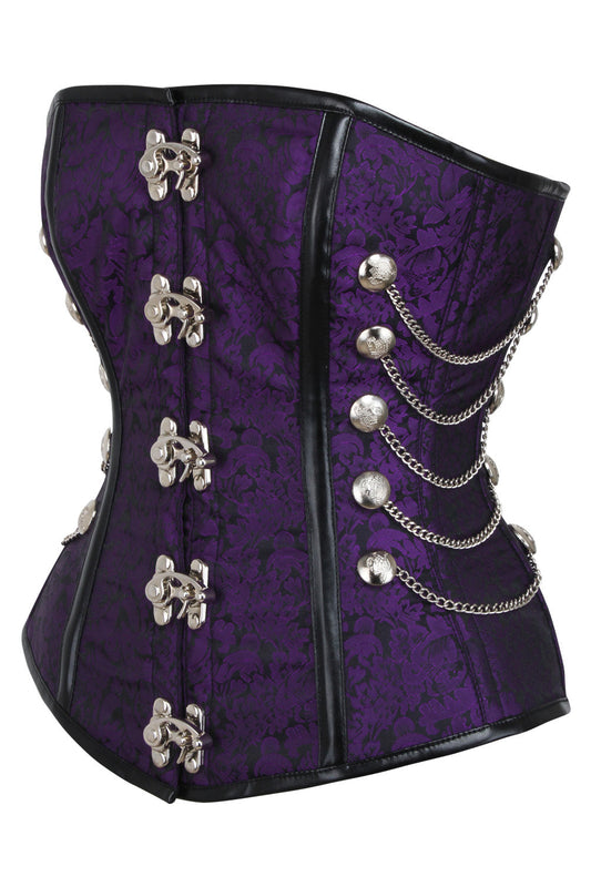 Chancy Steampunk Purple Corset