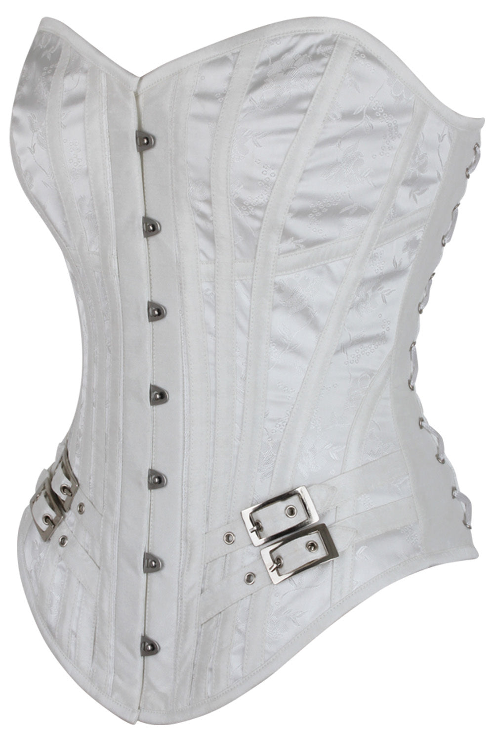 Brooks Overbust White Corset