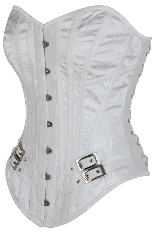 Brooks Overbust White Corset