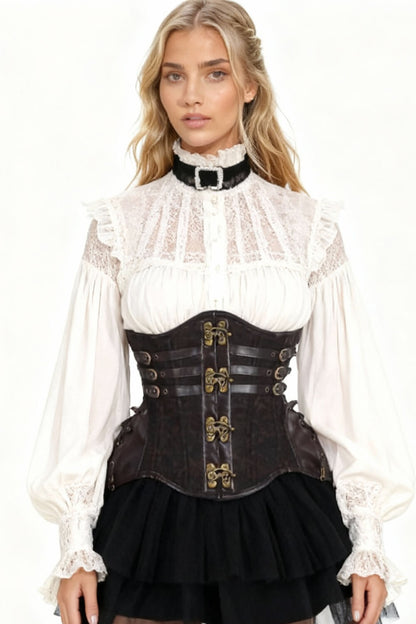 Leyla Curvy Waist Trainer in Clasp Opening