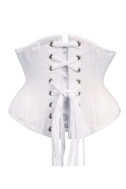 White Brianna Waist Training Corset