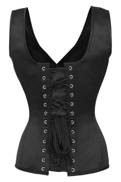 Midnight Black Lianna Overbust Corset