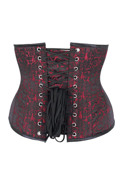 Maroon Shanedra Underbust Corset