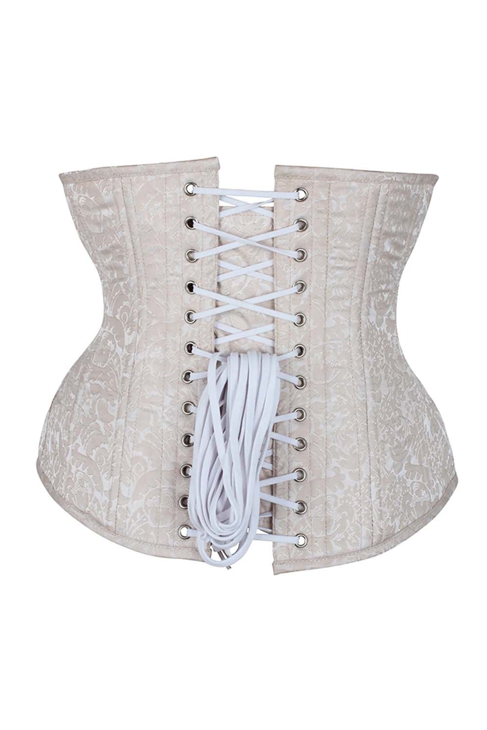 Dannee Ivory Brocade Underbust Waist Training Corset