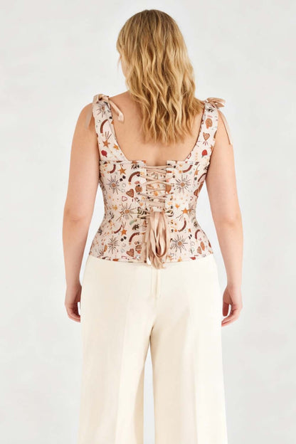 Beige Darnisha Mystical Overbust Corset