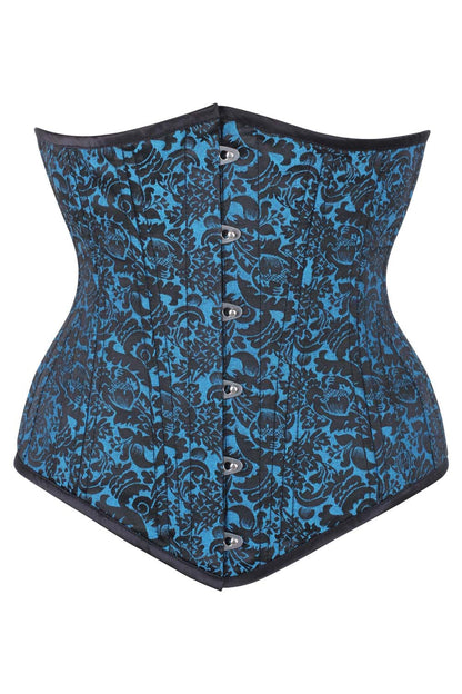 Turquoise Dannee Waist Training Steel Boned Corset