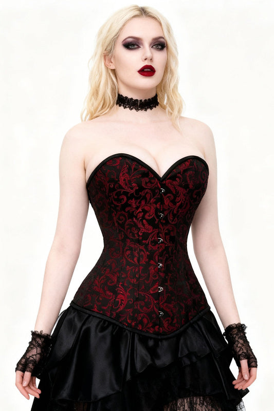 Alison Gothic Overbust Brocade Corset