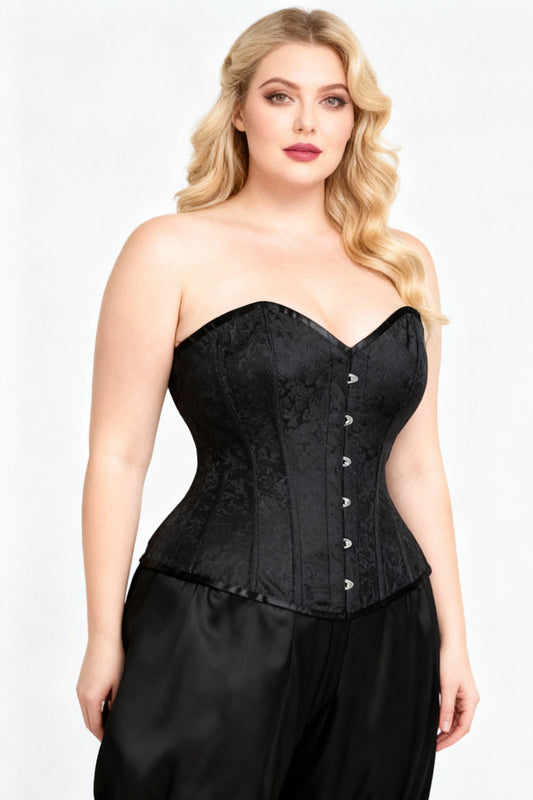 Monroe Waist Reducing Overbust Brocade Corset
