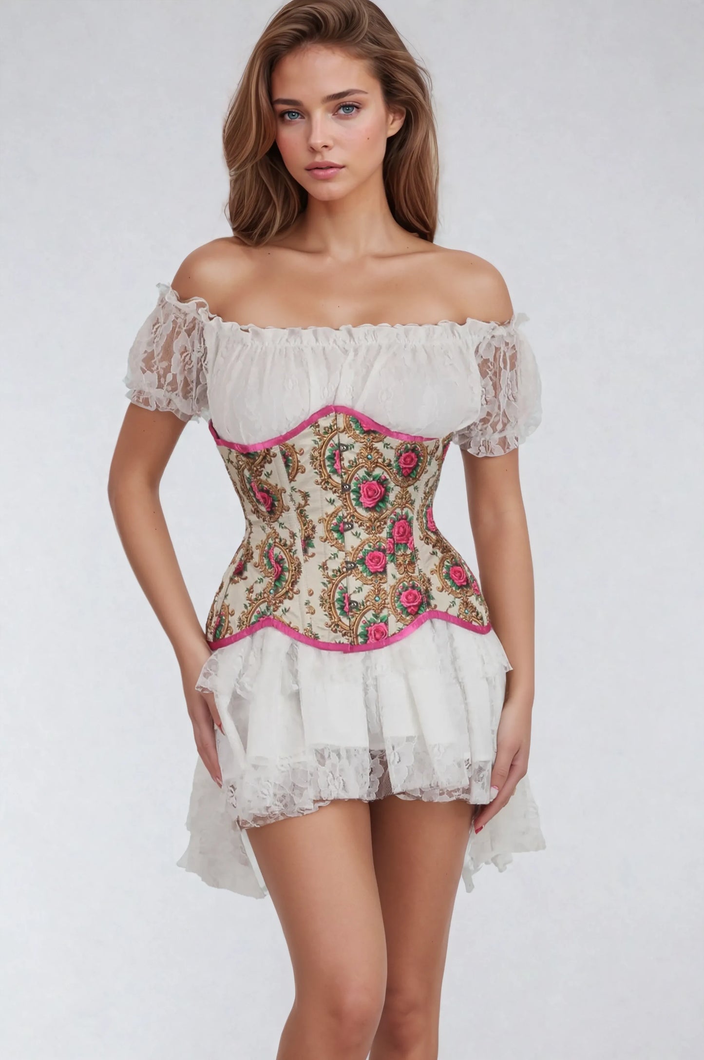 Marla Satin Curvy Corset