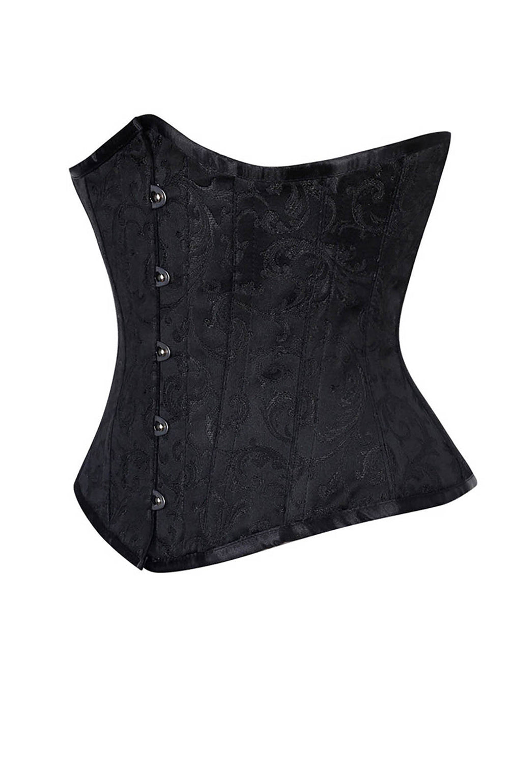 Aspen Underbust Black Brocade Corset