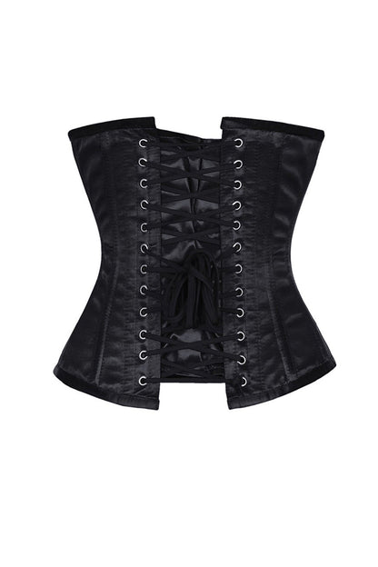 Elaina Gothic Underbust Long Satin Corset